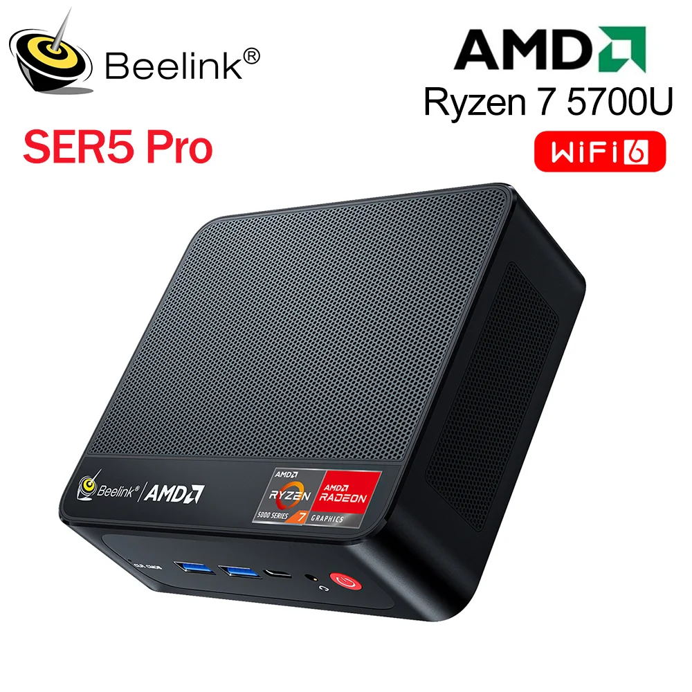 Beelink Ryzen 5 5700U SER5 프로 미니 PC