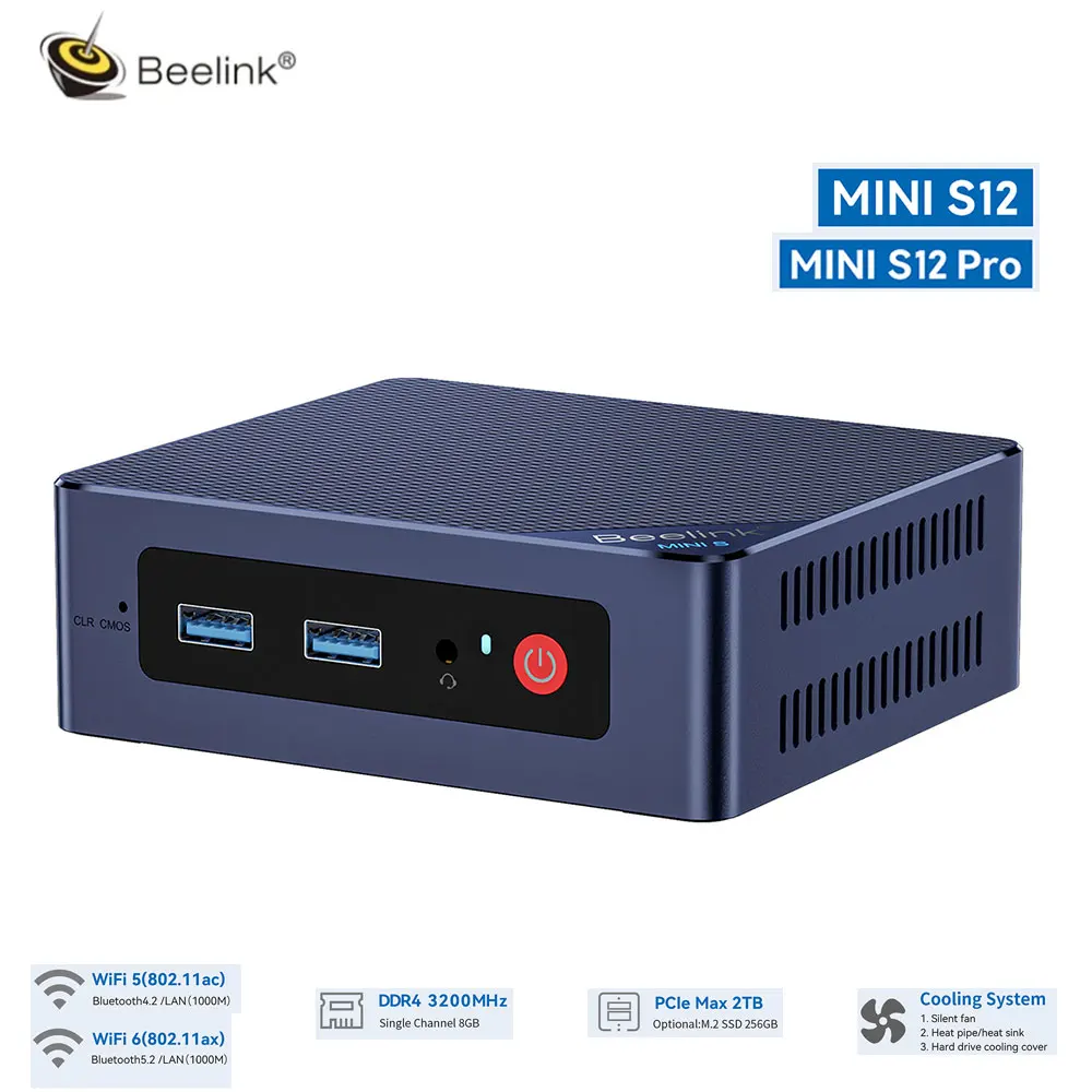 Beelink S12 인텔 N95 S12 프로 N100 게임용 미니 PC