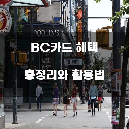 BC카드 혜택 총정리와 활용법