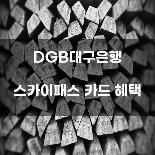 DGB대구은행 스카이패스 카드 혜택