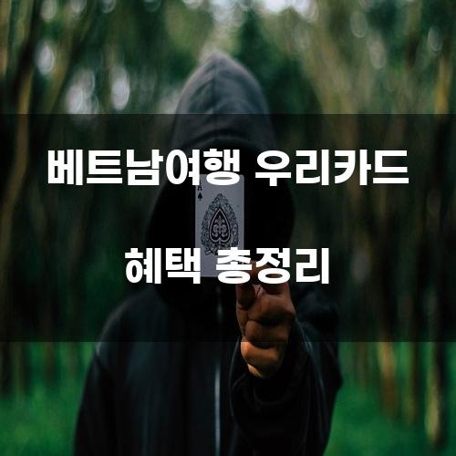 베트남여행 우리카드 혜택 총정리