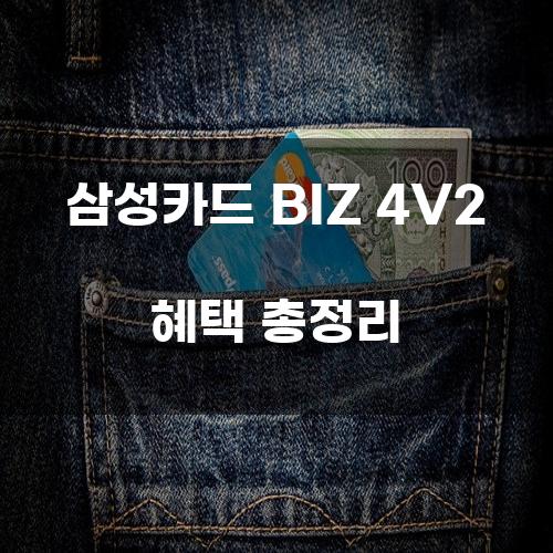 삼성카드 BIZ 4V2 혜택 총정리