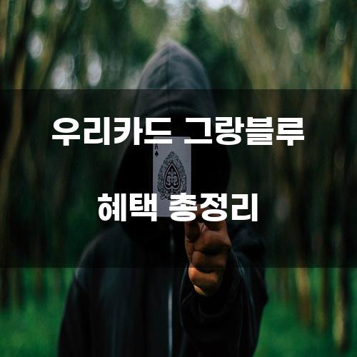 우리카드 그랑블루 혜택 총정리