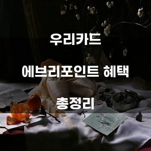 우리카드 에브리포인트 혜택 총정리