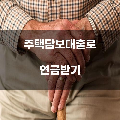 주택담보대출로 연금받기