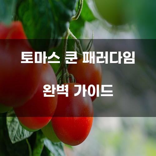 토마스 쿤 패러다임 완벽 가이드