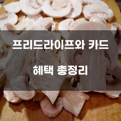 프리드라이프와 카드 혜택 총정리