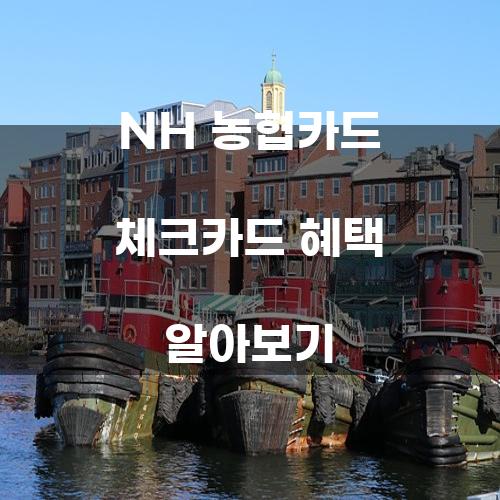 NH 농협카드 체크카드 혜택 알아보기