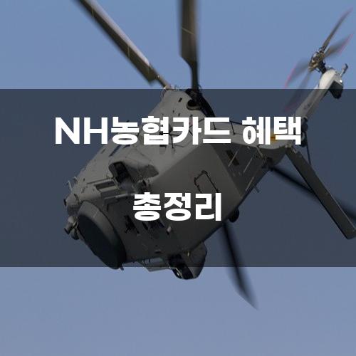 NH농협카드 혜택 총정리