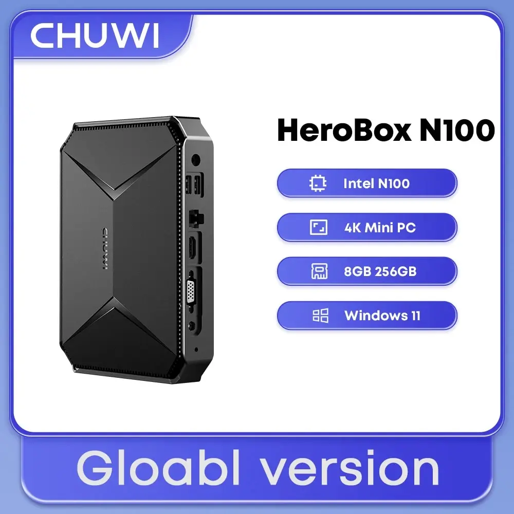 CHUWI Herobox 미니 PC 인텔 12 세대 N100 쿼드 코어