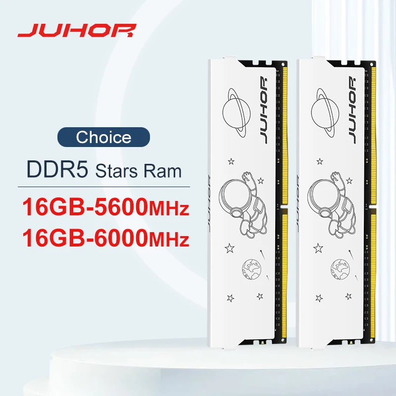 JUHOR DDR5 16GB 5600MHz 6000MHz DIMM 데스크톱 컴퓨터 게임 메모리 램