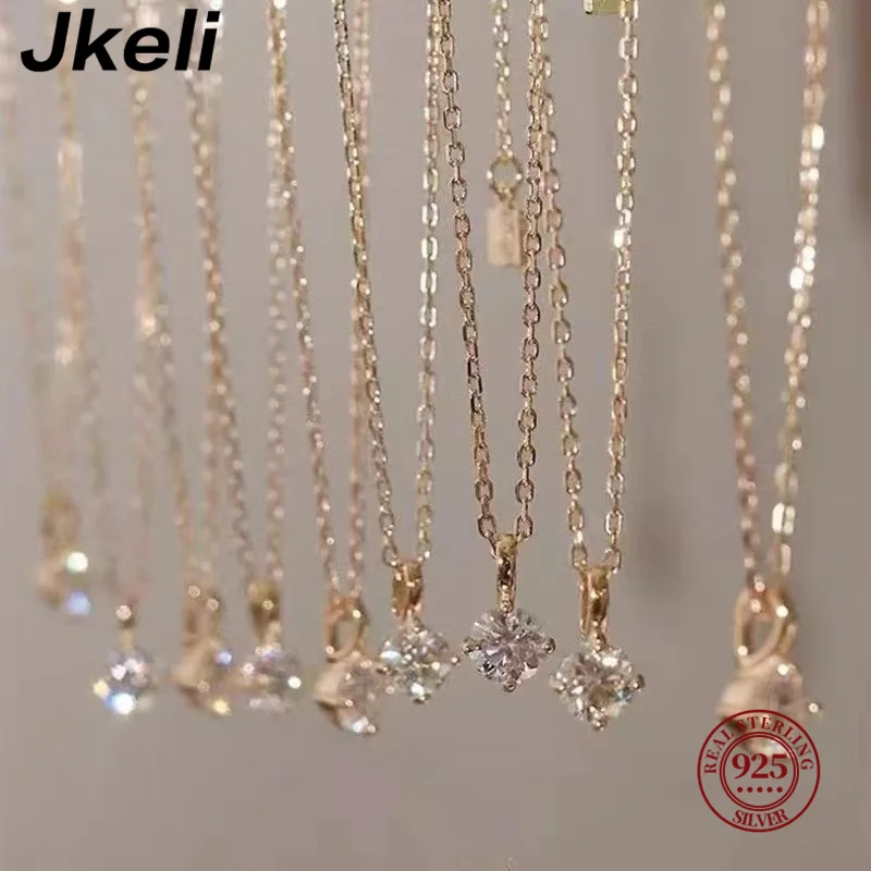 Jkeli -S925 순은 14k 골드 펜던트