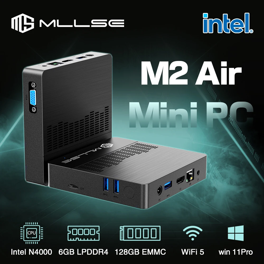 MLLSE 듀얼 밴드 와이파이 블루투스 USB 미니 PC