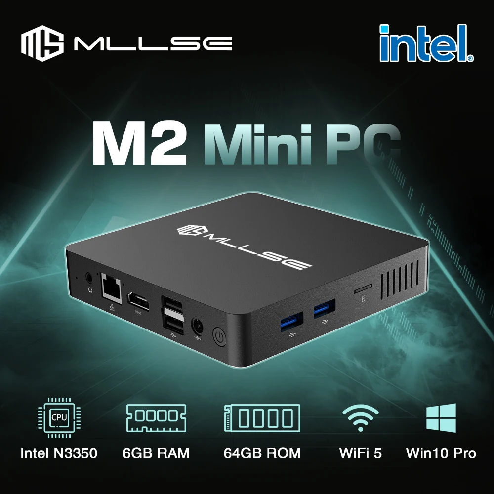 MLLSE 미니 PC 인텔 셀러론 N3350 CPU