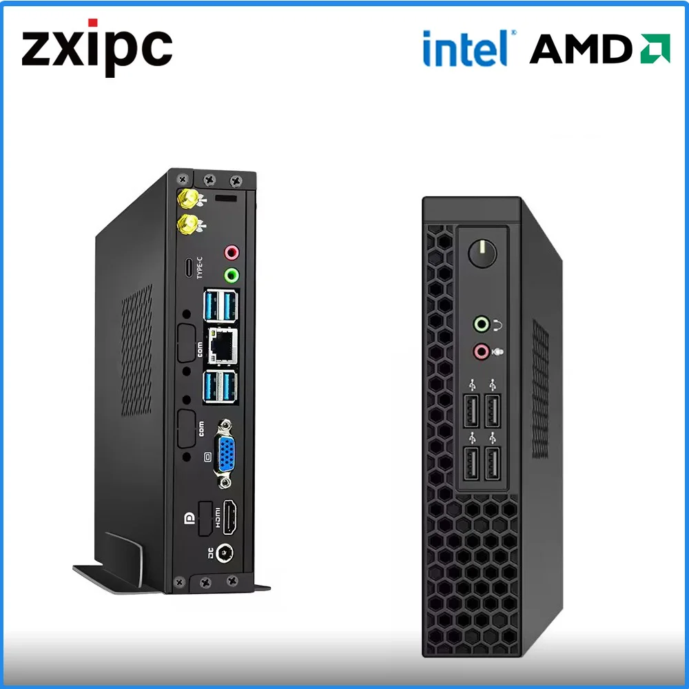 미니 PC 라이젠 AMD R7 4700U 인텔 I5 N5095 8 코어 Win11 듀얼 디스플레이